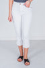 White Judy Blue Mid-Rise Capris FINAL SALE