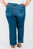 Judy Blue Mid Rise 90's Straight Jeans With Double Pockets