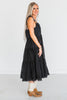 Black Embroidered Lace Pinafore Dress