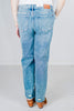 Judy Blue Mid Rise Medium Wash Destroy Straight Jeans