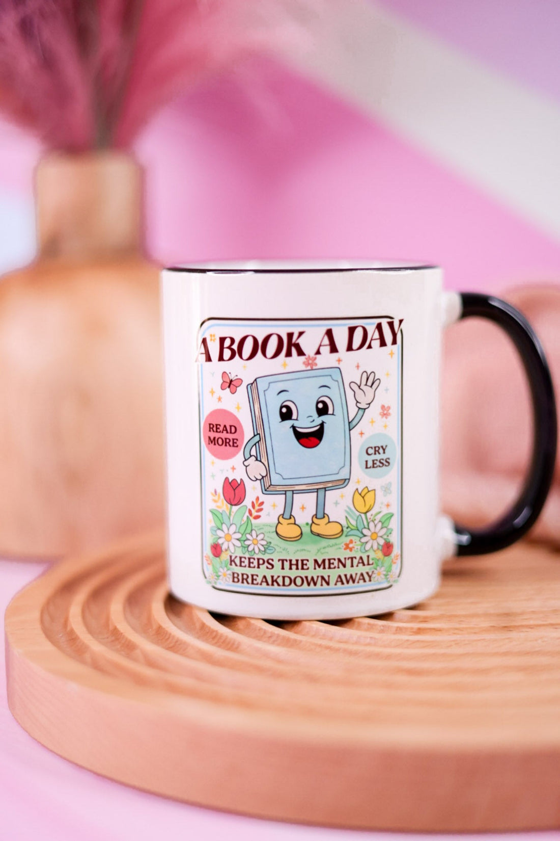 A Book A Day Keeps The Mental Breakdown Away Ceramic Mug - Whiskey Skies - MUGSBY