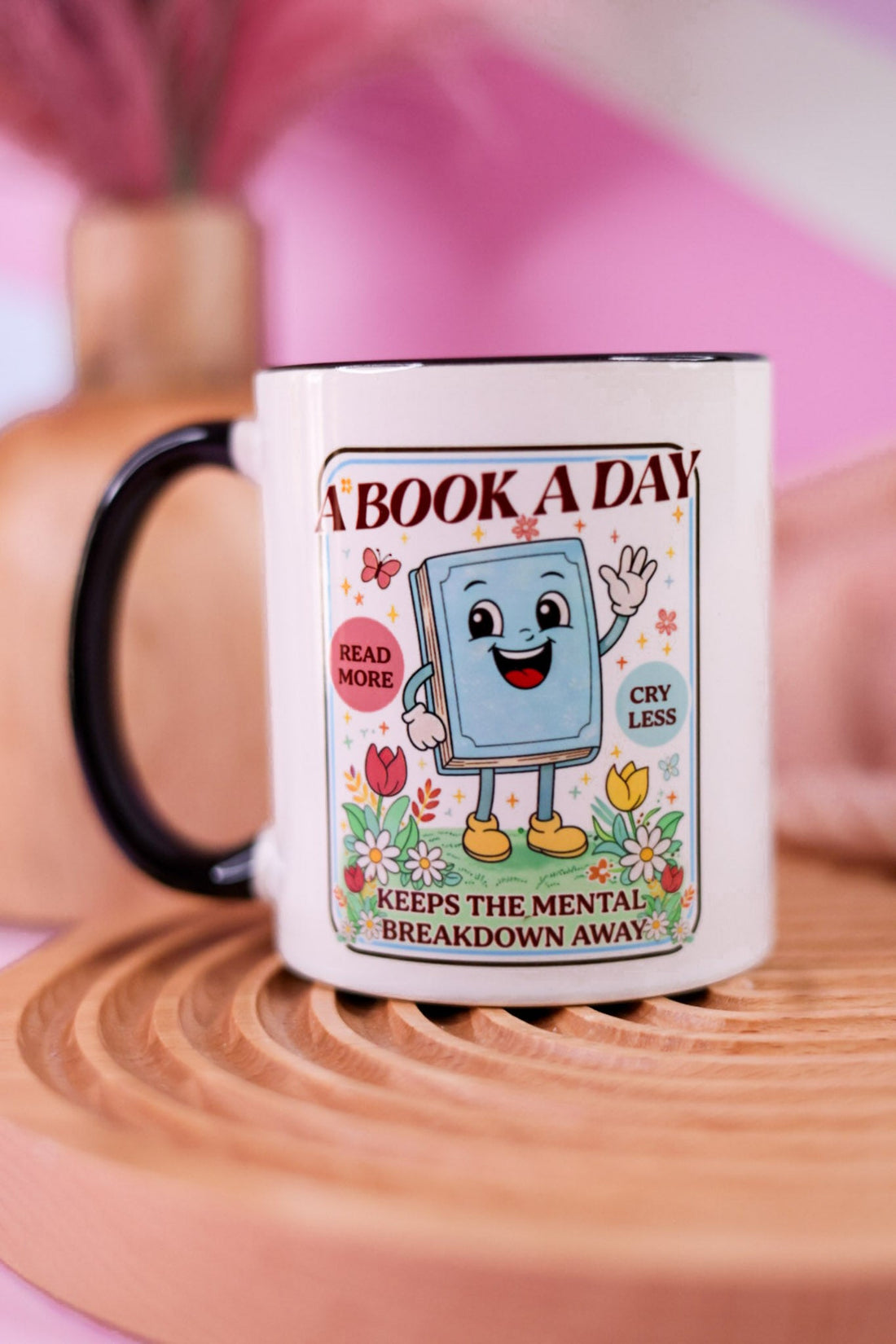 A Book A Day Keeps The Mental Breakdown Away Ceramic Mug - Whiskey Skies - MUGSBY