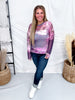 Abstract Orchid Long Sleeve Mesh Top - Whiskey Skies - DAVI & DANI