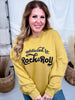 Addicted To Rock & Roll Long Sleeve Sweatshirt - Whiskey Skies - SOUTHERN BLISS COMPANY
