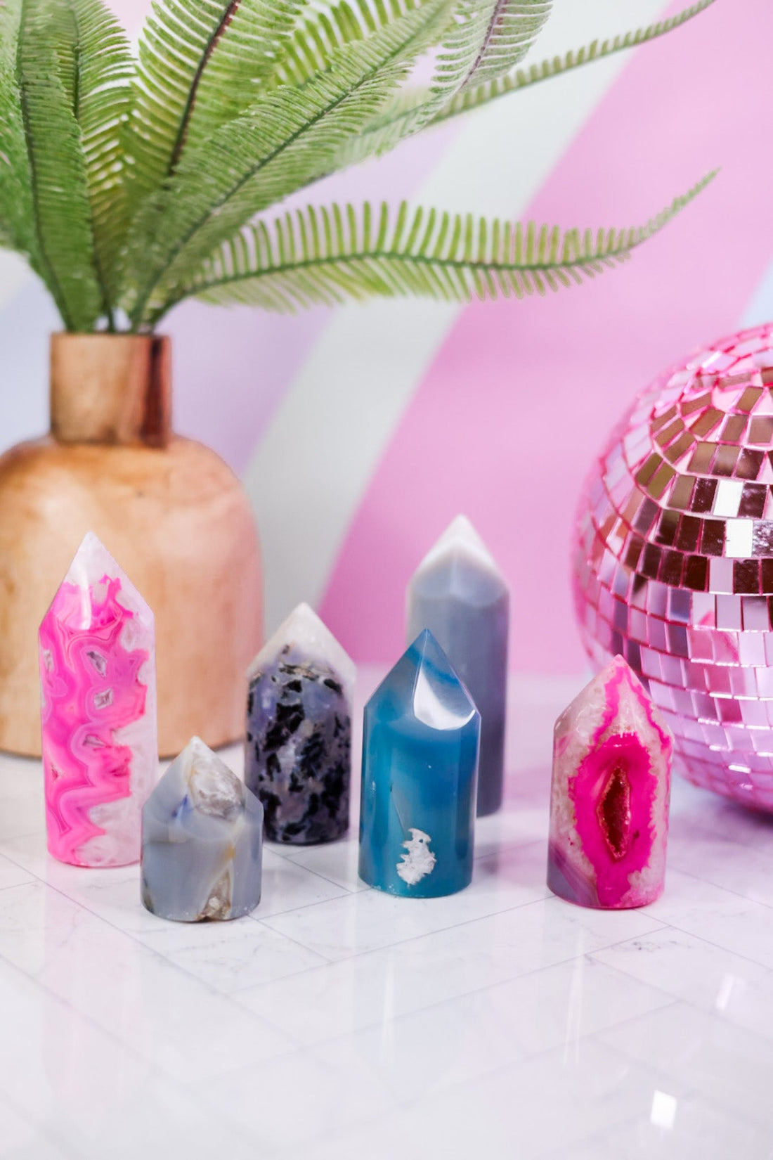 Agate Cylinders (Asst) - Whiskey Skies - GEO CENTRAL