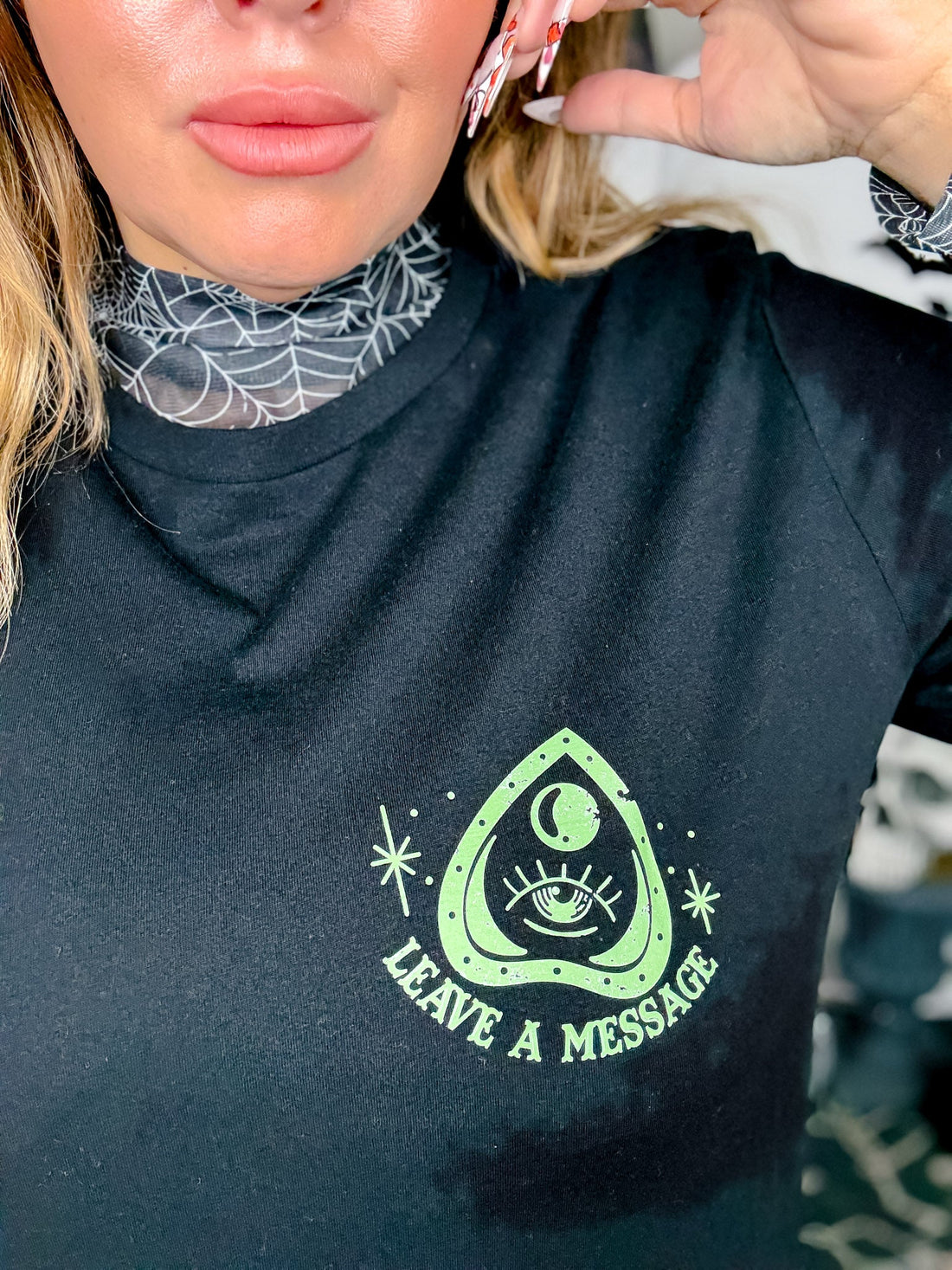 Alternative Ghost Vintage Ouija Borad Graphic T-Shirt - Whiskey Skies - BLACKWAX APPAREL