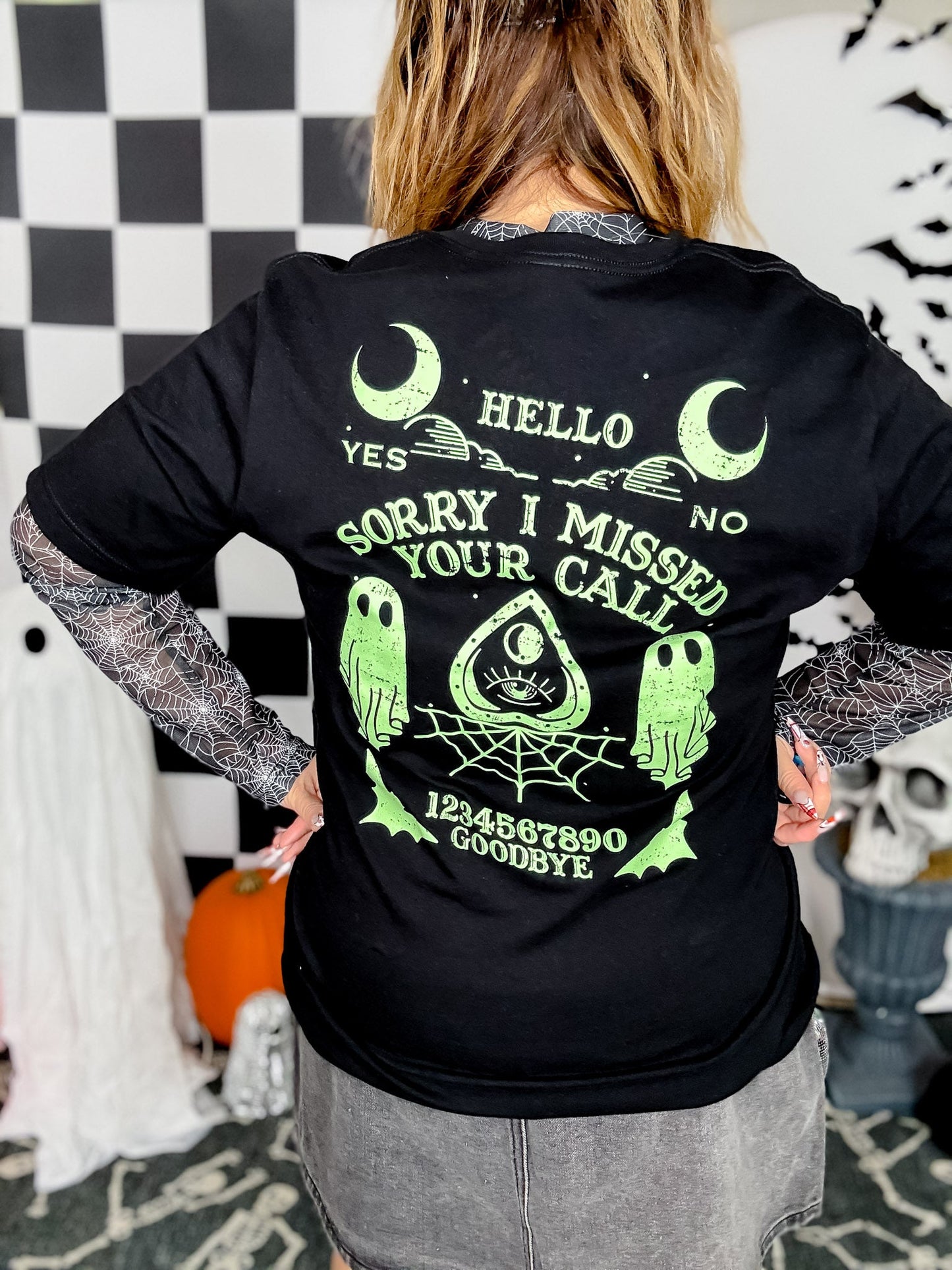 Alternative Ghost Vintage Ouija Borad Graphic T-Shirt - Whiskey Skies - BLACKWAX APPAREL