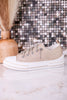 Aman 2 Gold Glitter Sneakers - Whiskey Skies - VERY G