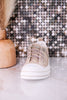 Aman 2 Gold Glitter Sneakers - Whiskey Skies - VERY G