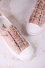 Aman 2 Rose Gold Glitter Sneakers - Whiskey Skies - VERY G