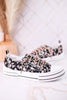 Aman Black & Pink Floral Sneakers WIth Rhinestone Laces - Whiskey Skies - VERY G