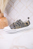 Aman Camouflage Print Sneakers With Rhinestone Laces - Whiskey Skies - VERY G