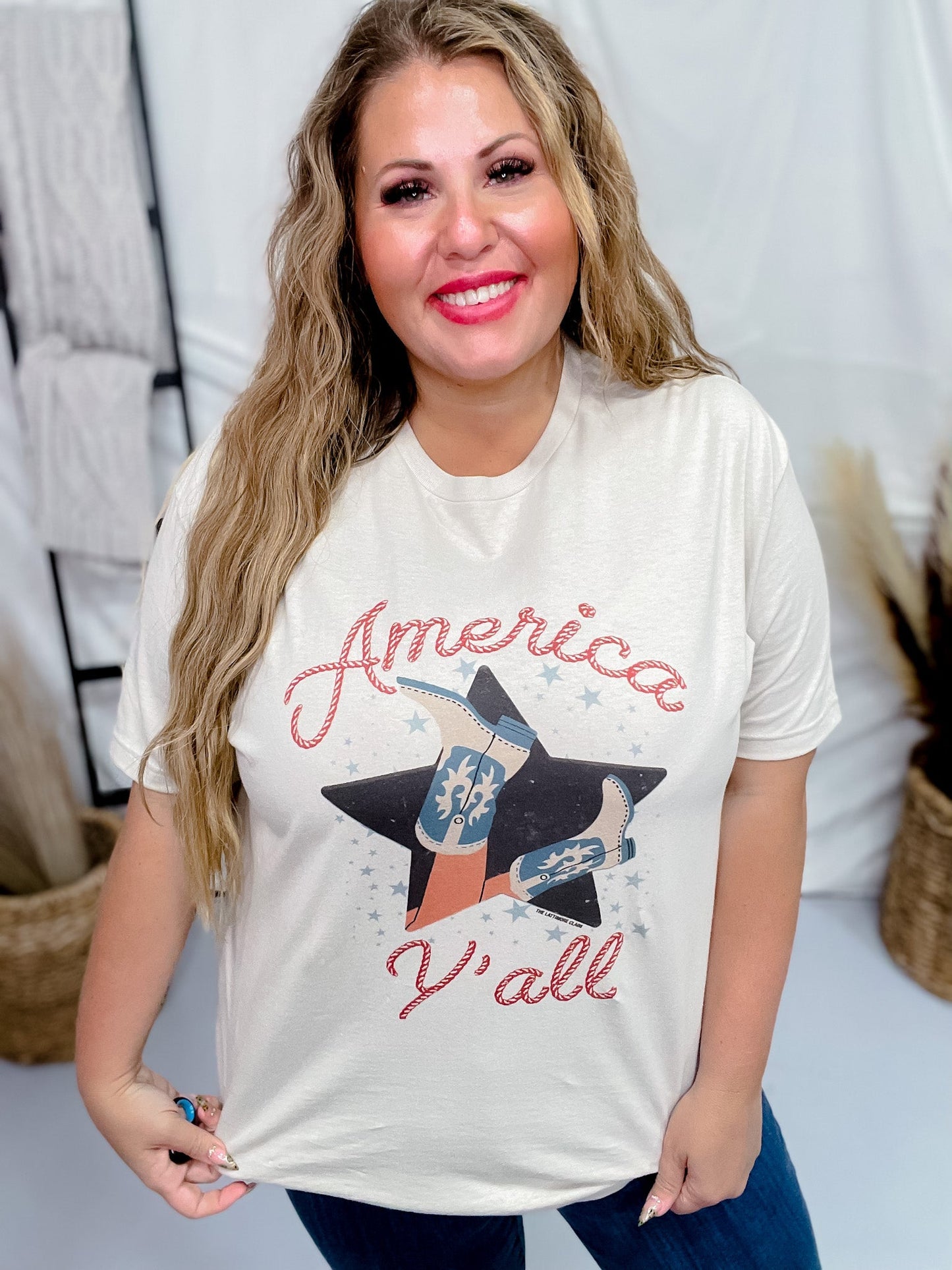 America Y'all Graphic Tee - Whiskey Skies - THE LATTIMORE CLAIM