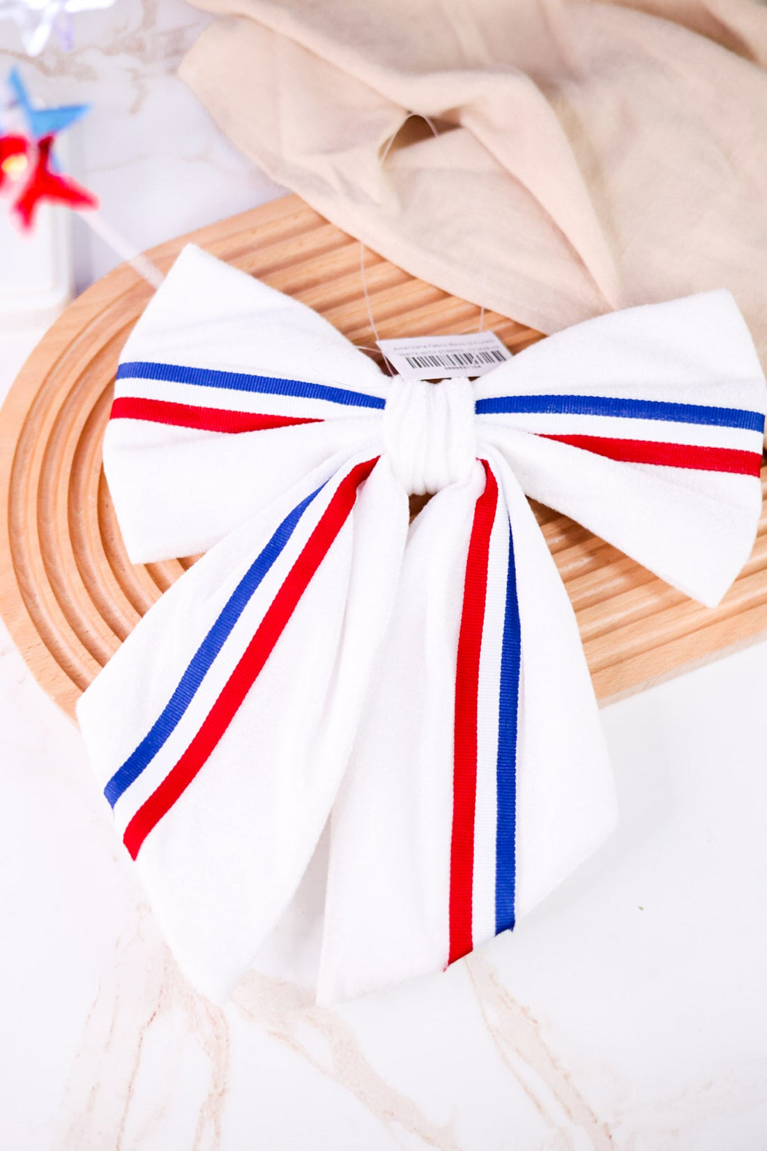 Americana Fabric Bows (3 Styles) - Whiskey Skies - SPECIAL T IMPORTS INC