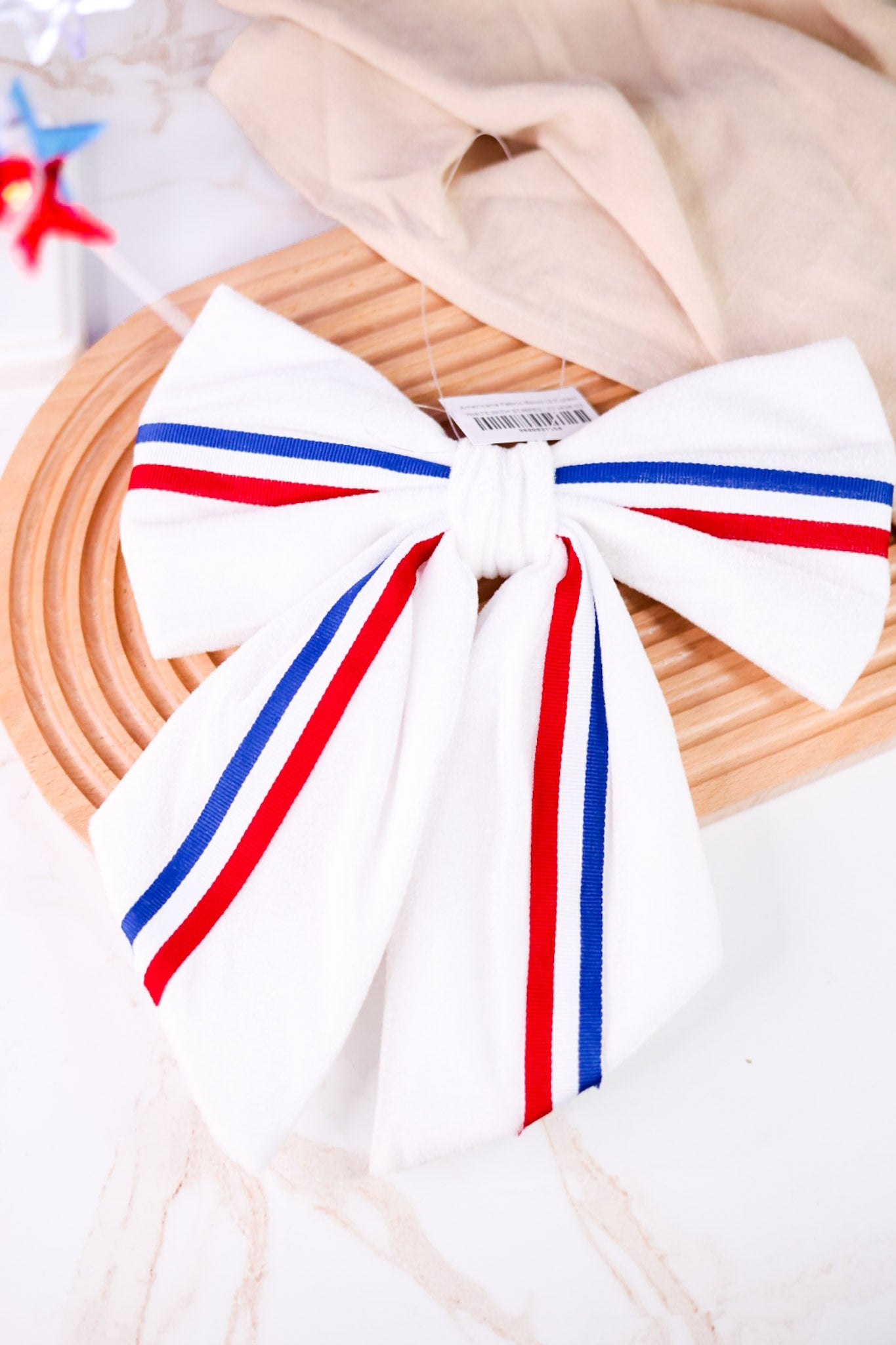 Americana Fabric Bows (3 Styles) - Whiskey Skies - SPECIAL T IMPORTS INC