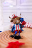 Americana Highland Cow Shelf Sitter With Rope Legs (3 Styles) - Whiskey Skies - GERSON COMPANIES