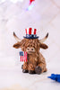 Americana Resin Highland Cow Figurines (2 Styles) - Whiskey Skies - GERSON COMPANIES