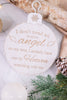 Angel Watching Over Me Wooden Ornament - Whiskey Skies - ADAMS & CO