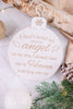 Angel Watching Over Me Wooden Ornament - Whiskey Skies - ADAMS & CO