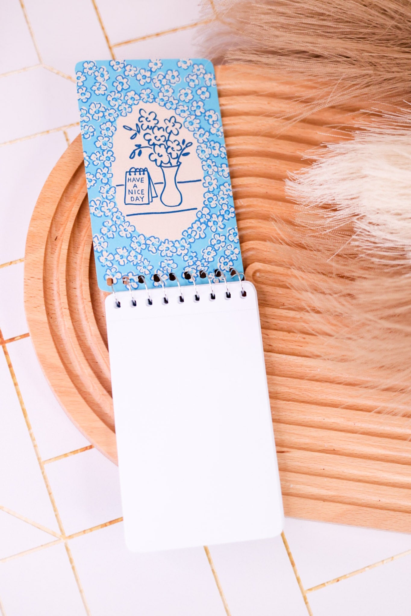 "Angry Woman Essays" Mini Spiral Bound Notebook - Whiskey Skies - BLUE Q