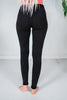 Ankle Length Low Rise Black Rhinestone Leggings - Whiskey Skies - VOCAL