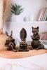 Antique Gold Resin Reading Forest Friends Figurines (3 Styles) - Whiskey Skies - RAZ IMPORTS