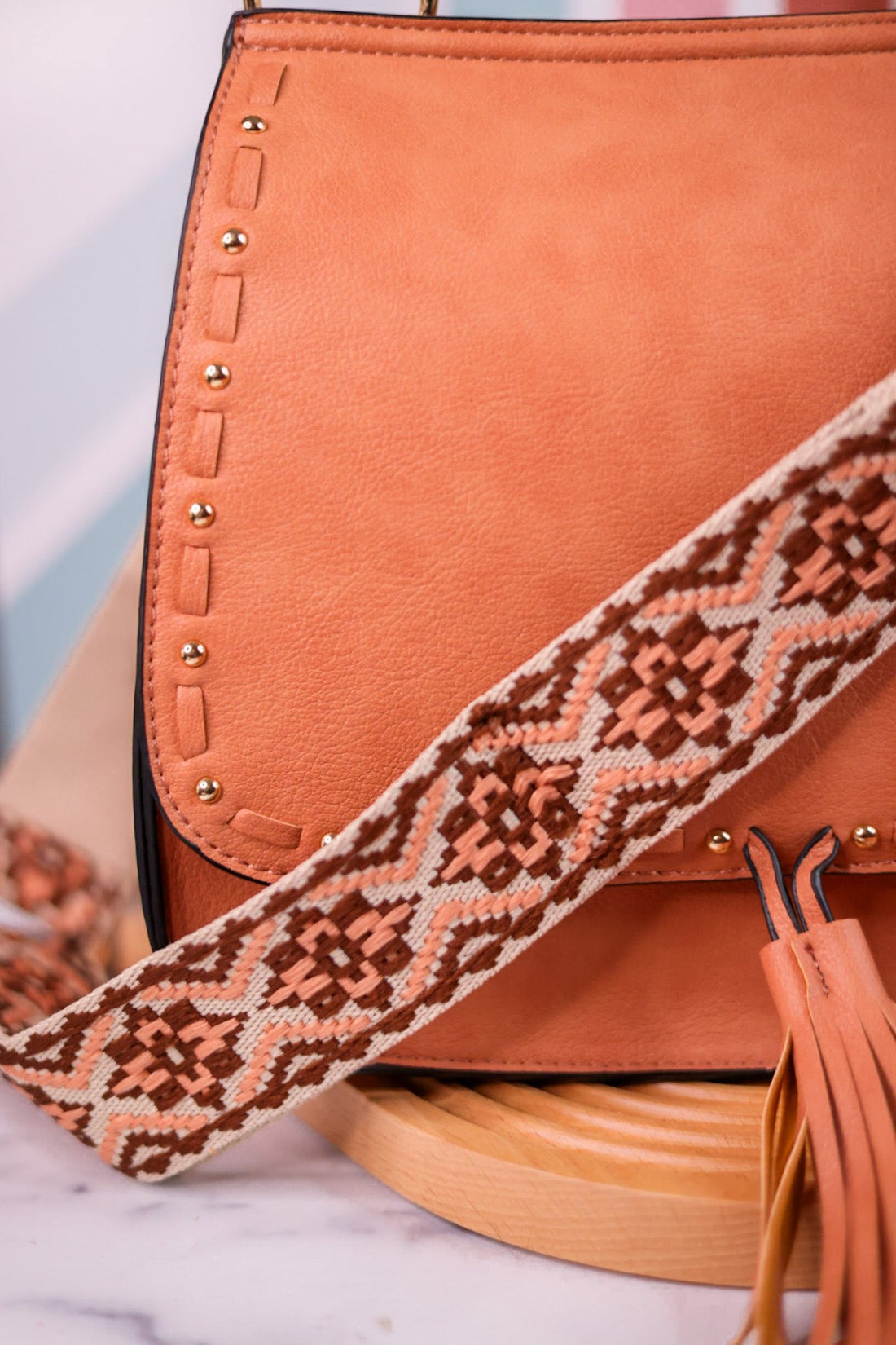 Apricot Bailey Crossbody Bag - Whiskey Skies - JEN & CO