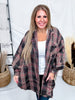 Ash Plaid Button Down Flannel Shirt Dress - Whiskey Skies - EASEL
