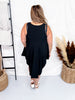 Asymmetrical Flowy Black Tank Top Dress - Whiskey Skies - SEW IN LOVE