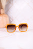 Athena Square Frame Sunglasses In Honeycomb - Whiskey Skies - TOMS