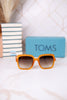 Athena Square Frame Sunglasses In Honeycomb - Whiskey Skies - TOMS