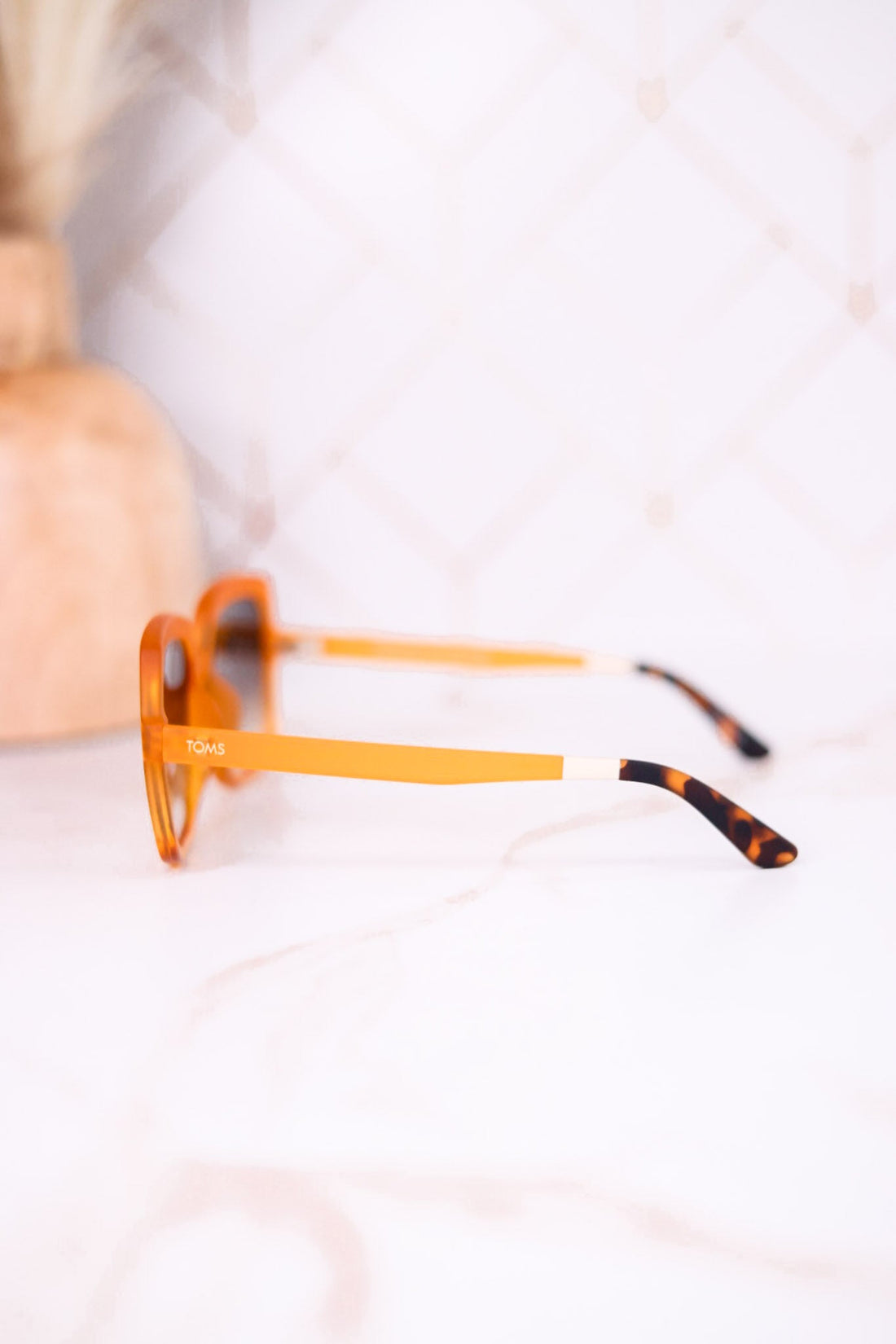 Athena Square Frame Sunglasses In Honeycomb - Whiskey Skies - TOMS