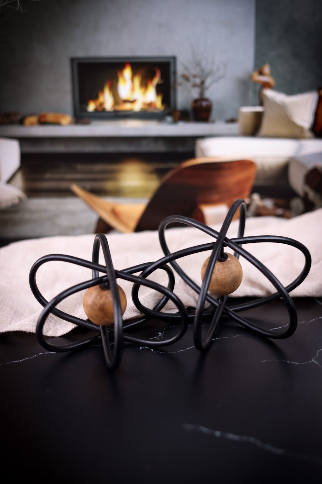 Atomic Metal Shape Tabletop Decor (2 Sizes) - Whiskey Skies - SULLIVANS