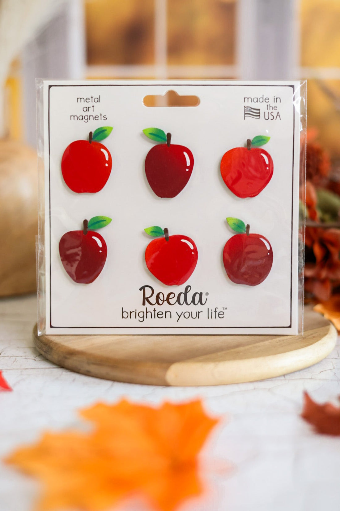 Autumn Apple Magnets S/6 - Whiskey Skies - ROEDA STUDIO