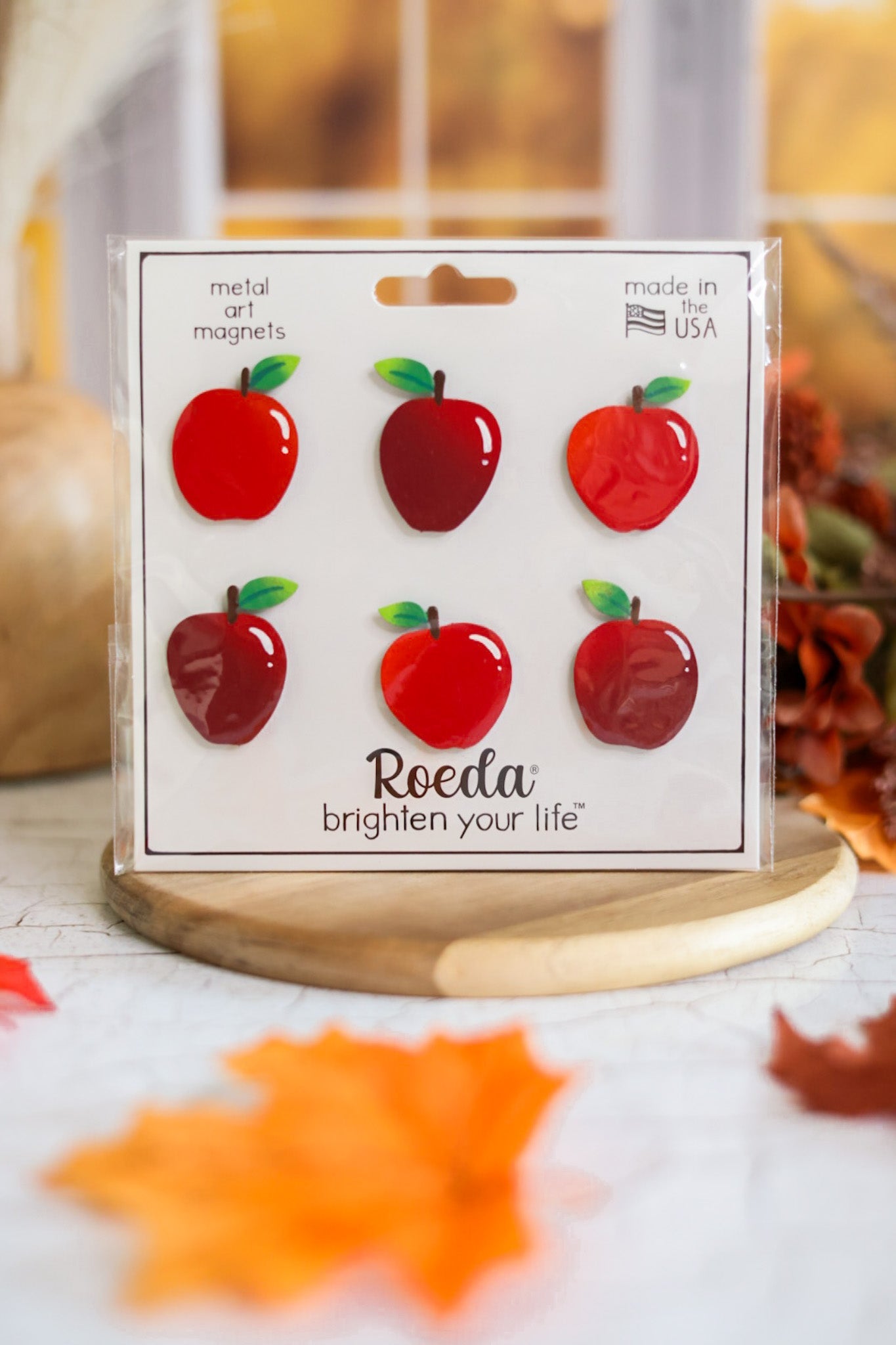 Autumn Apple Magnets S/6 - Whiskey Skies - ROEDA STUDIO