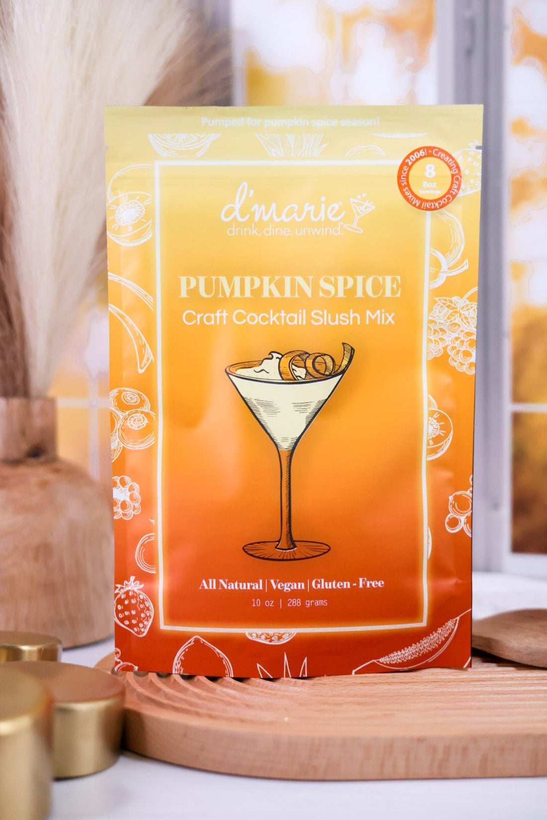 Autumn Craft Cocktail Slush Mixes (2 Flavors) - Whiskey Skies - D'MARIE, INC
