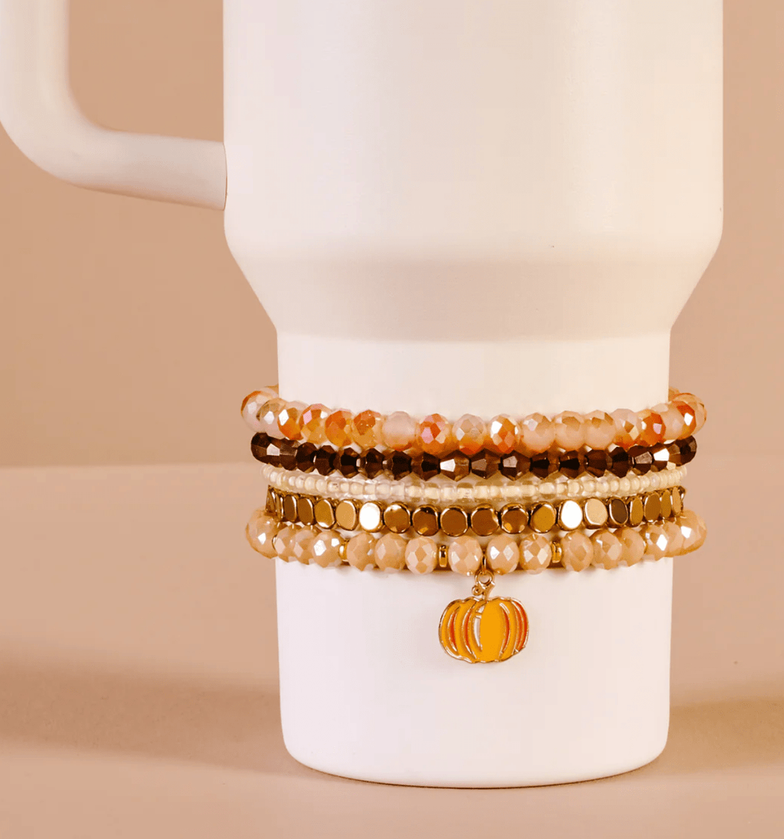 Autumn Glow Tumbler Bracelet Stack - Whiskey Skies - THE DARLING EFFECT