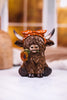 Autumn Highland Cow Figurine (2 Styles) - Whiskey Skies - HANNA'S HANDIWORKS