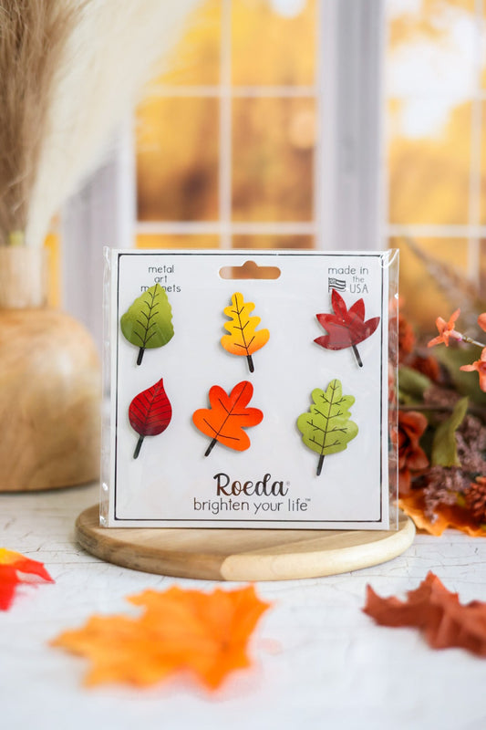 Autumn Leaves Magnets S/6 - Whiskey Skies - ROEDA STUDIO