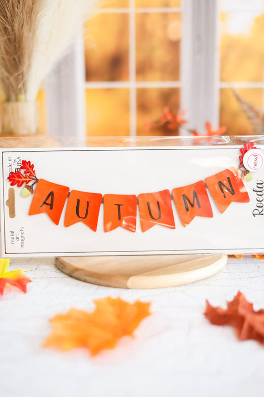 "Autumn" Mini Art Pop Banner - Whiskey Skies - ROEDA STUDIO