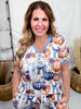 Autumn Pumpkin Loungewear Set - Whiskey Skies - SHIRLEY & STONE