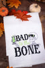 Bad To The Bone Skeleton Decorative Kitchen Towel - Whiskey Skies - C & F ENTERPRISES