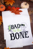 Bad To The Bone Skeleton Decorative Kitchen Towel - Whiskey Skies - C & F ENTERPRISES