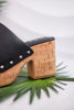 Bada Bing Black Distressed Clogs - Whiskey Skies - CORKYS FOOTWEAR