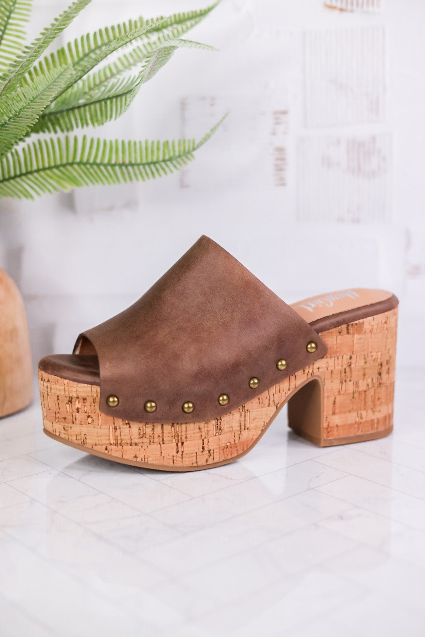 Bada Bing Brown Distressed Clogs - Whiskey Skies - CORKYS FOOTWEAR