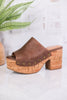 Bada Bing Brown Distressed Clogs - Whiskey Skies - CORKYS FOOTWEAR