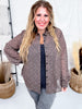 Badlands Sheer Long Sleeve Button Down Top - Whiskey Skies - 2 FLY CO.