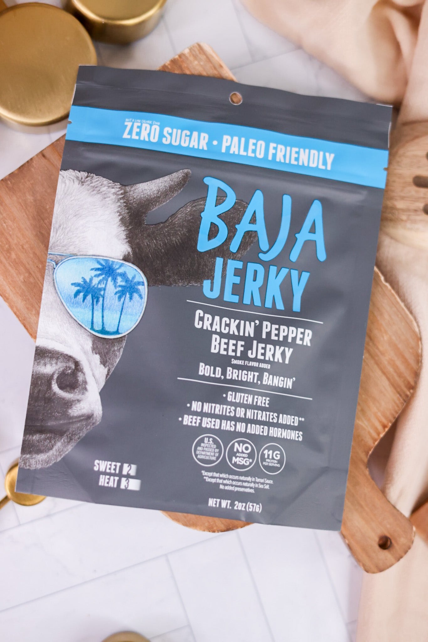 Baja Vida Beef Jerky - Whiskey Skies - BAJA VIDA SNACKS