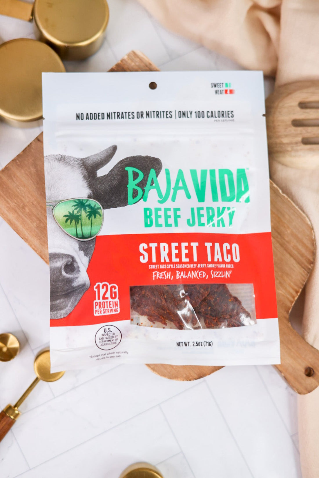 Baja Vida Beef Jerky - Whiskey Skies - BAJA VIDA SNACKS