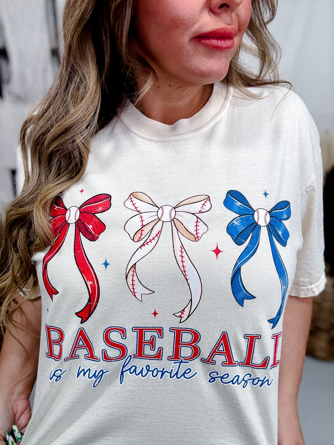 Baseball Is My Favorite Season Graphic Tee - Whiskey Skies - GLAIME